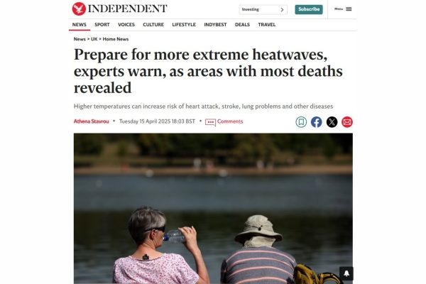 More than 10,000 deaths during UK heatwaves between 2020 and 2024, new data finds